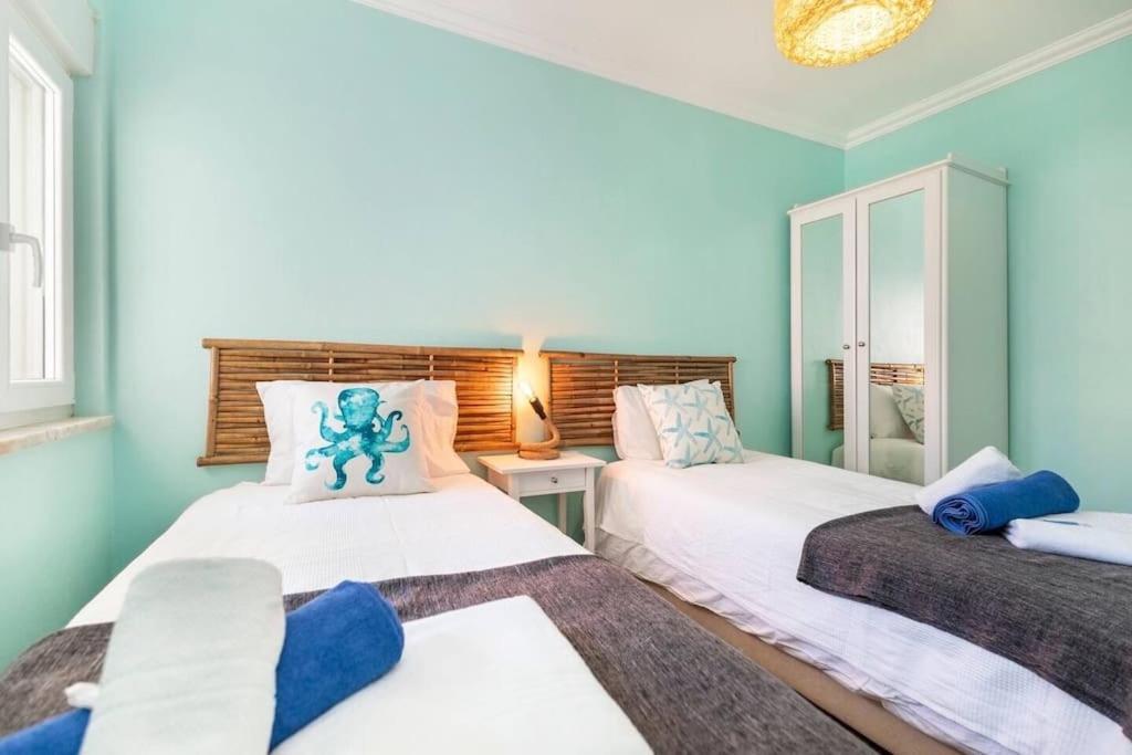 New Beach Flat With Top View - 3 Min To Sea In Luz Buitenkant foto